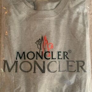 Moncler Light Gray Logo T-Shirt